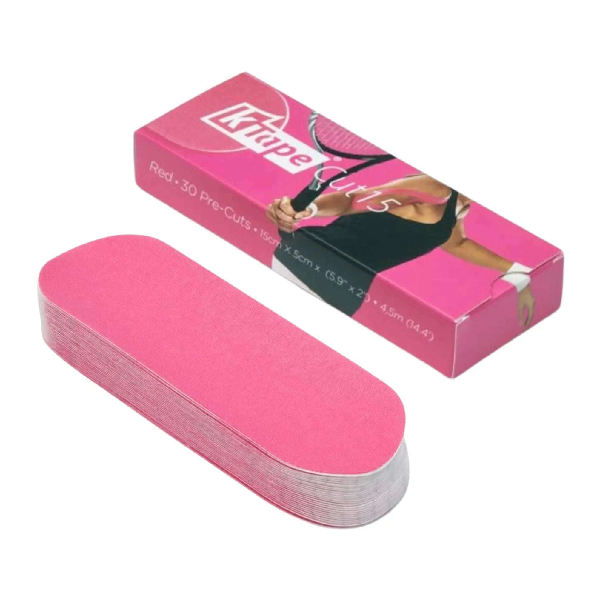 30 Bandes taping prédécoupées - 15 cm - K-Tape Cut K-Tape Fuchsia