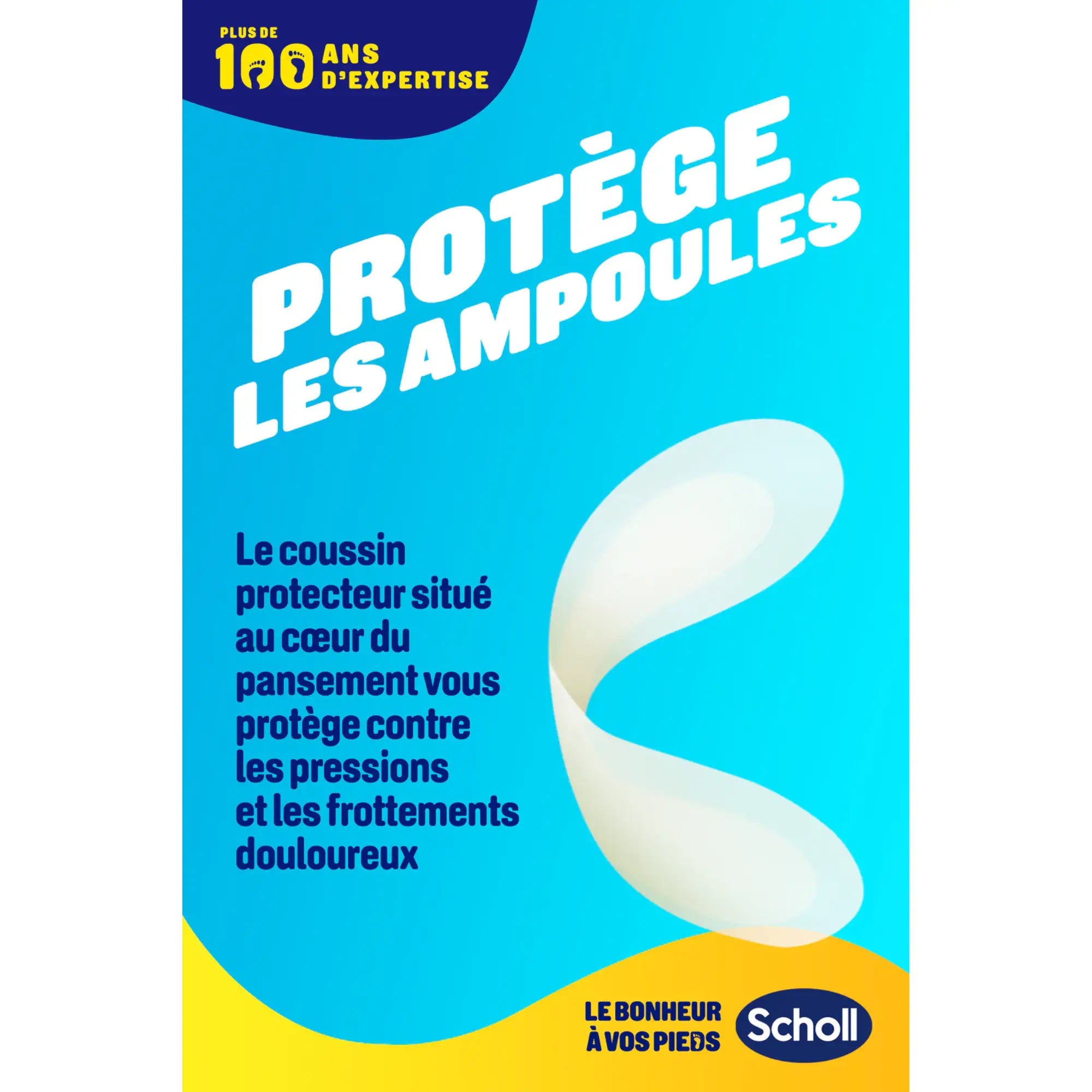 5 Pansements Hydrocolloïdes Talons - Grand Format pour Ampoules - Scholl Scholl