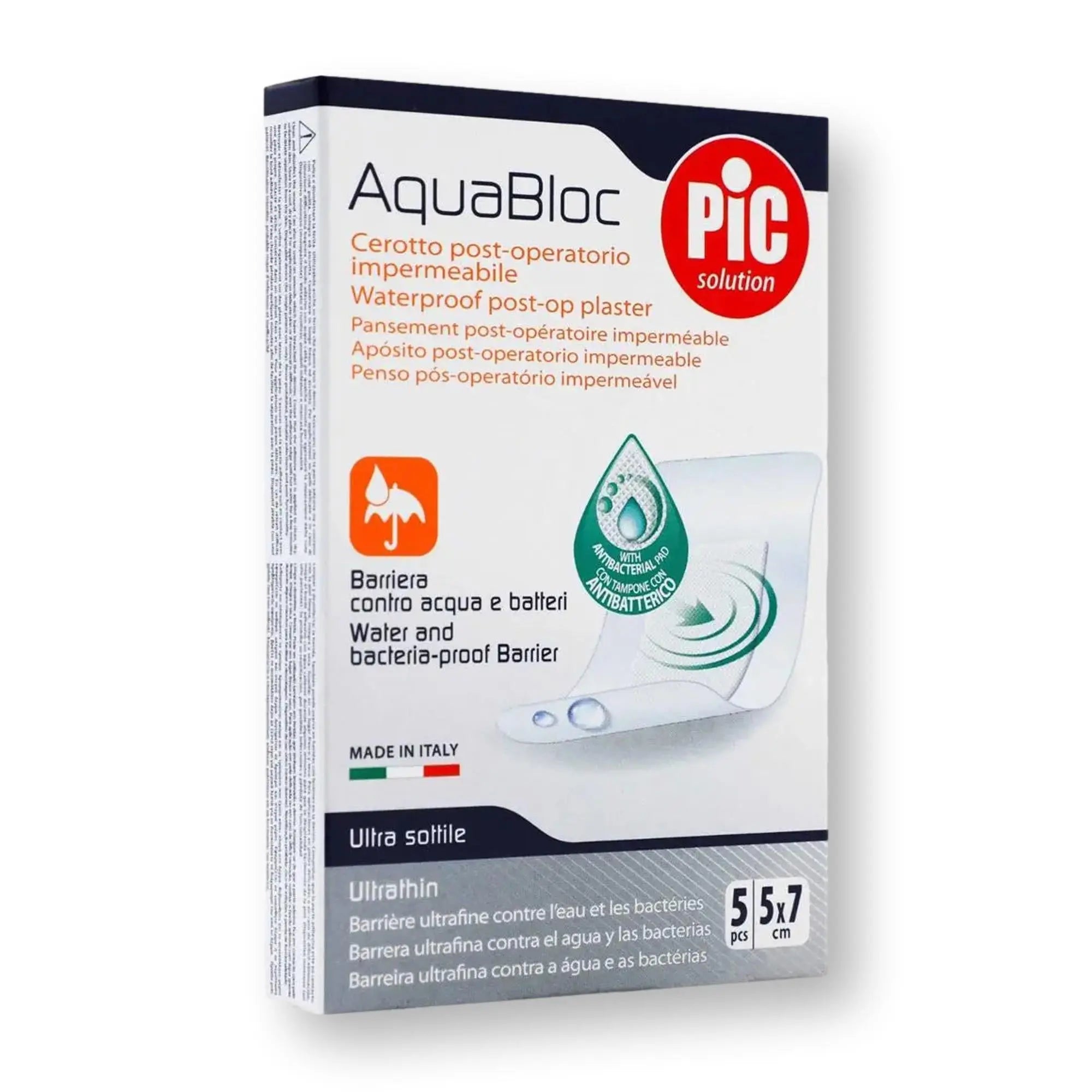 5 Pansements post-opératoire imperméable - Aquabloc - Pic Solution PIC Solution