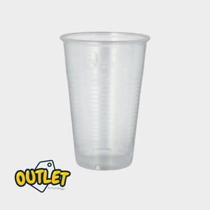50 gobelets à usage unique en PLA transparent MEDI STOCK