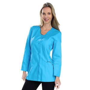 Anaïs - Tunique - Manches Longues - Femme - 75cm My Blouse Sergé-Atoll-Noir-T6-XXXL