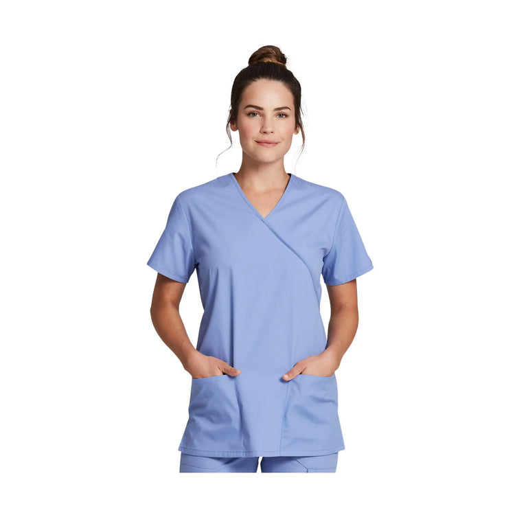 Annecy - Tunique cache-cœur - Femme - Dickies Dickies  Bleu-Ciel-3XL