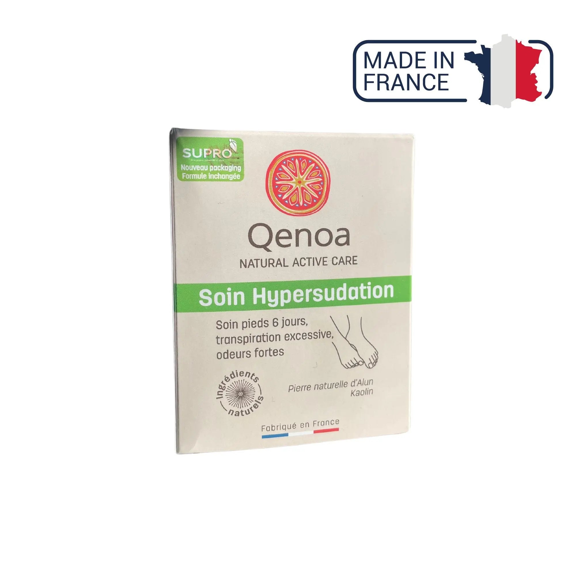 Boite Supro cure pour pied - Traite efficacement l'hypersudation des pieds Qenoa