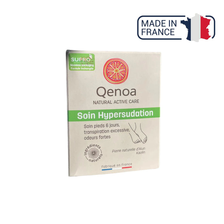 Boite Supro cure pour pied - Traite efficacement l'hypersudation des pieds Qenoa