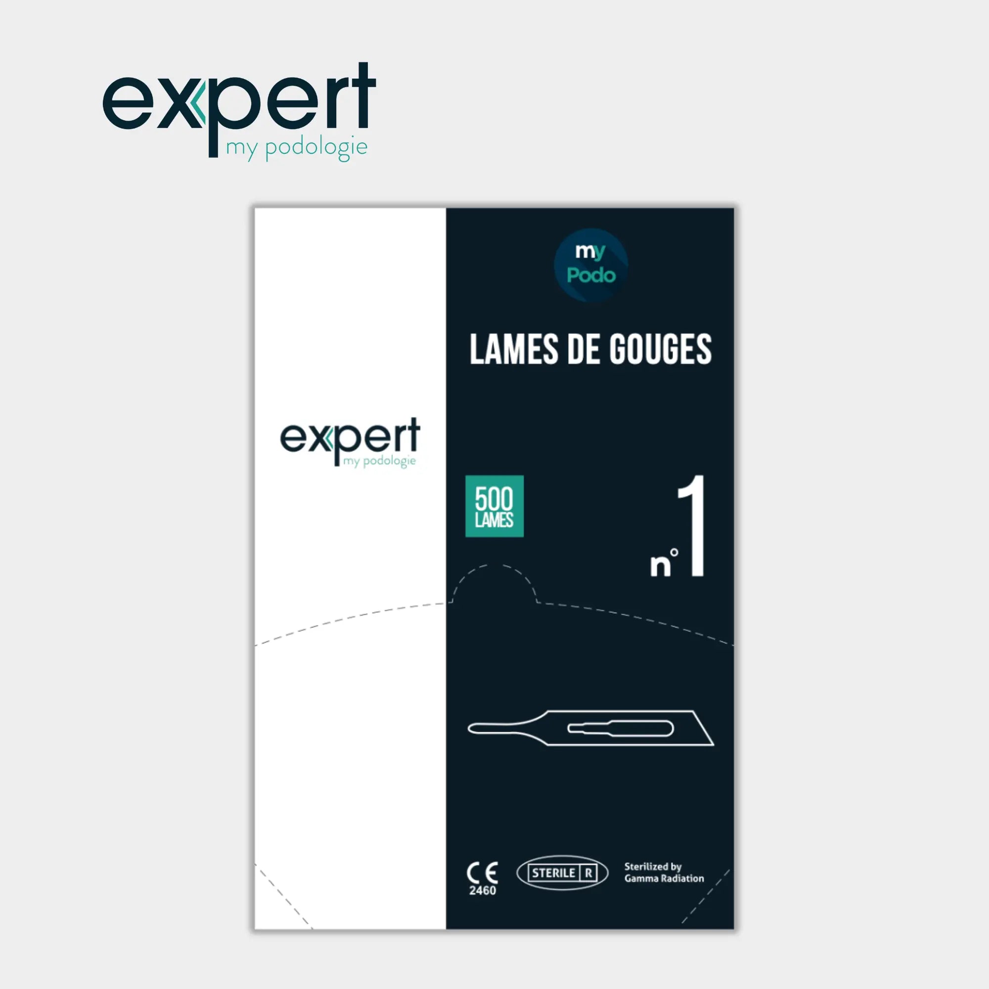 Boîte de 500 lames de gouges N°1 - Expert by My Podologie Expert
