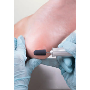 Capuchons abrasifs ronds x10 0904 - Diamant - Grain super gros - Abrasion des cors, durillons et hyperkératoses - 16 mm Ruck