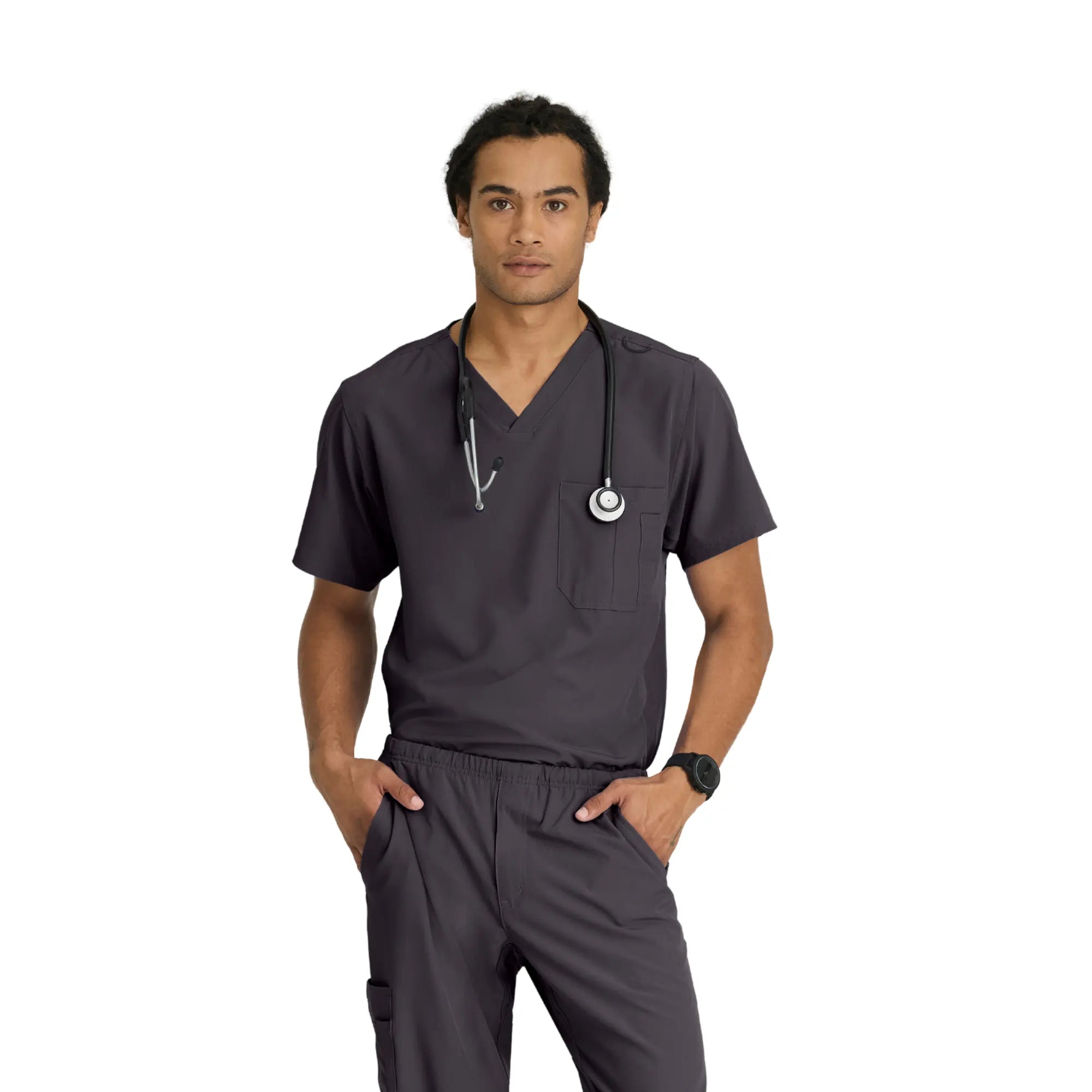 Casablanca - Tunique col V - coupe large - Homme - Skechers SKECHERS Gris Anthracite / XL