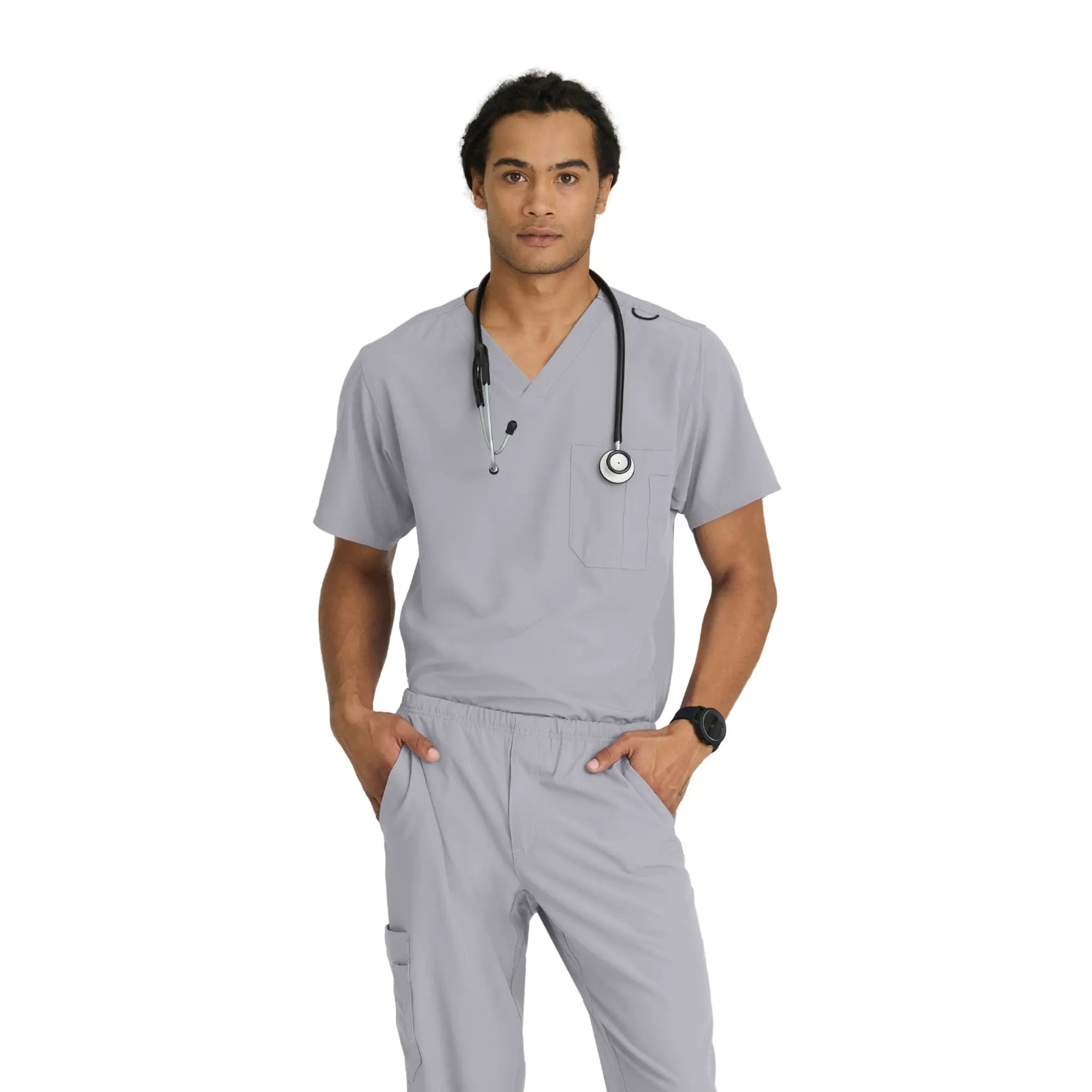 Casablanca - Tunique col V - coupe large - Homme - Skechers SKECHERS Gris Clair / XL