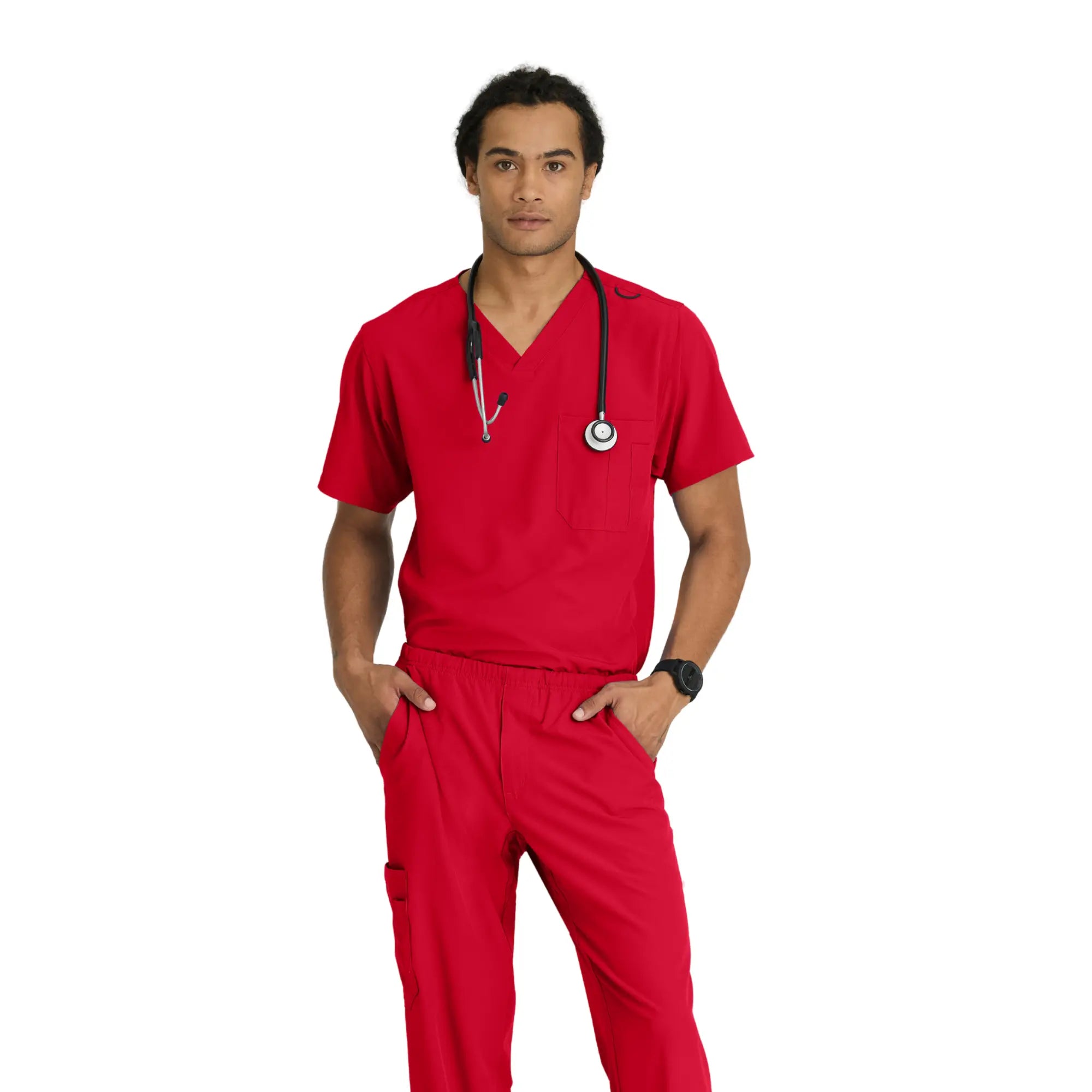 Casablanca - Tunique col V - coupe large - Homme - Skechers SKECHERS Rouge / XL