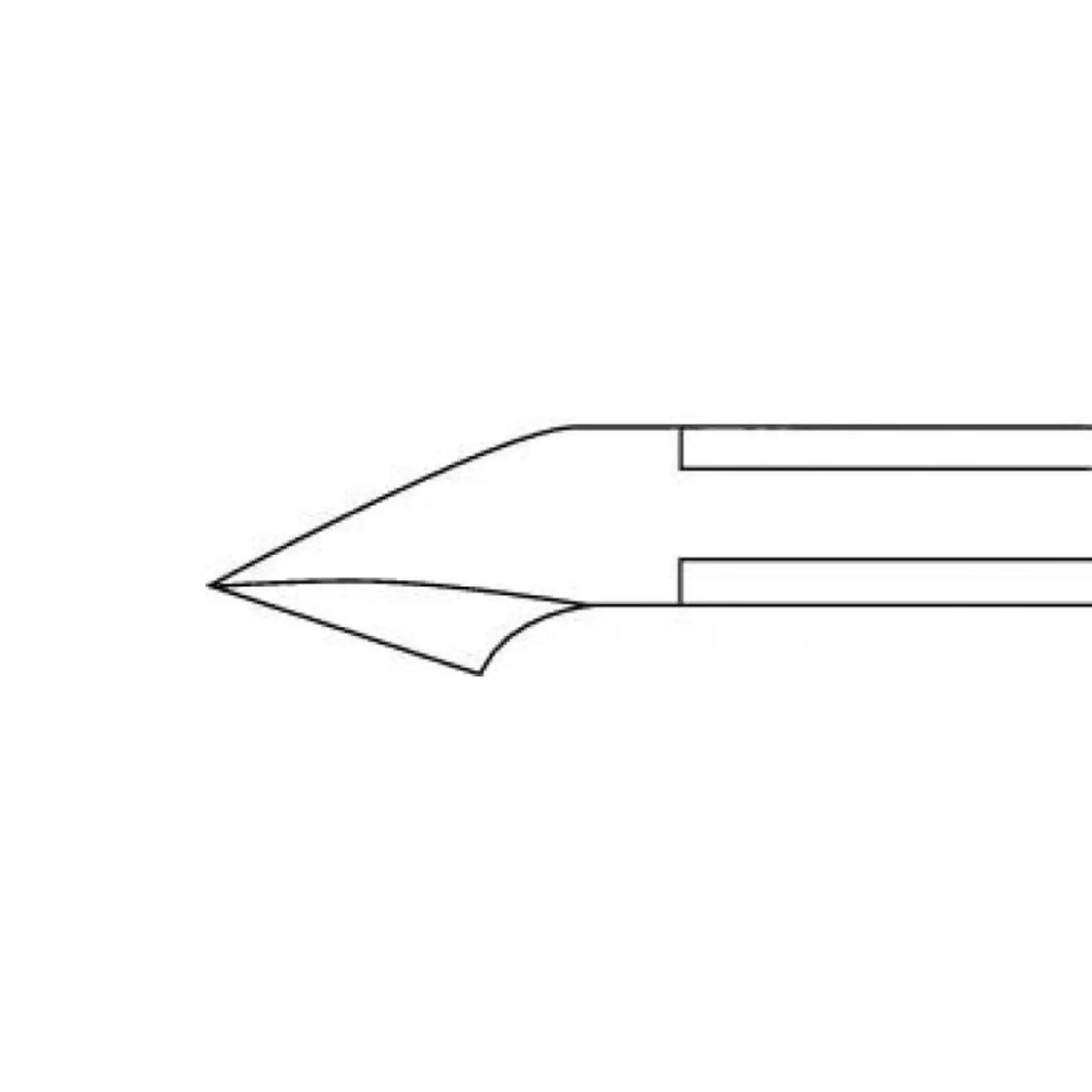 Ciseaux à envie coupe droite - Longueur : 10 cm - Tranchant : 8 mm - Ruck Ruck
