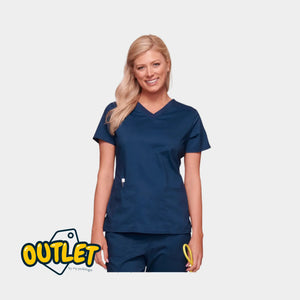 Colmar Bleu Marine - Taille L - Tunique col V femme Cherokee // Fin de série Cherokee Authentic Workwear