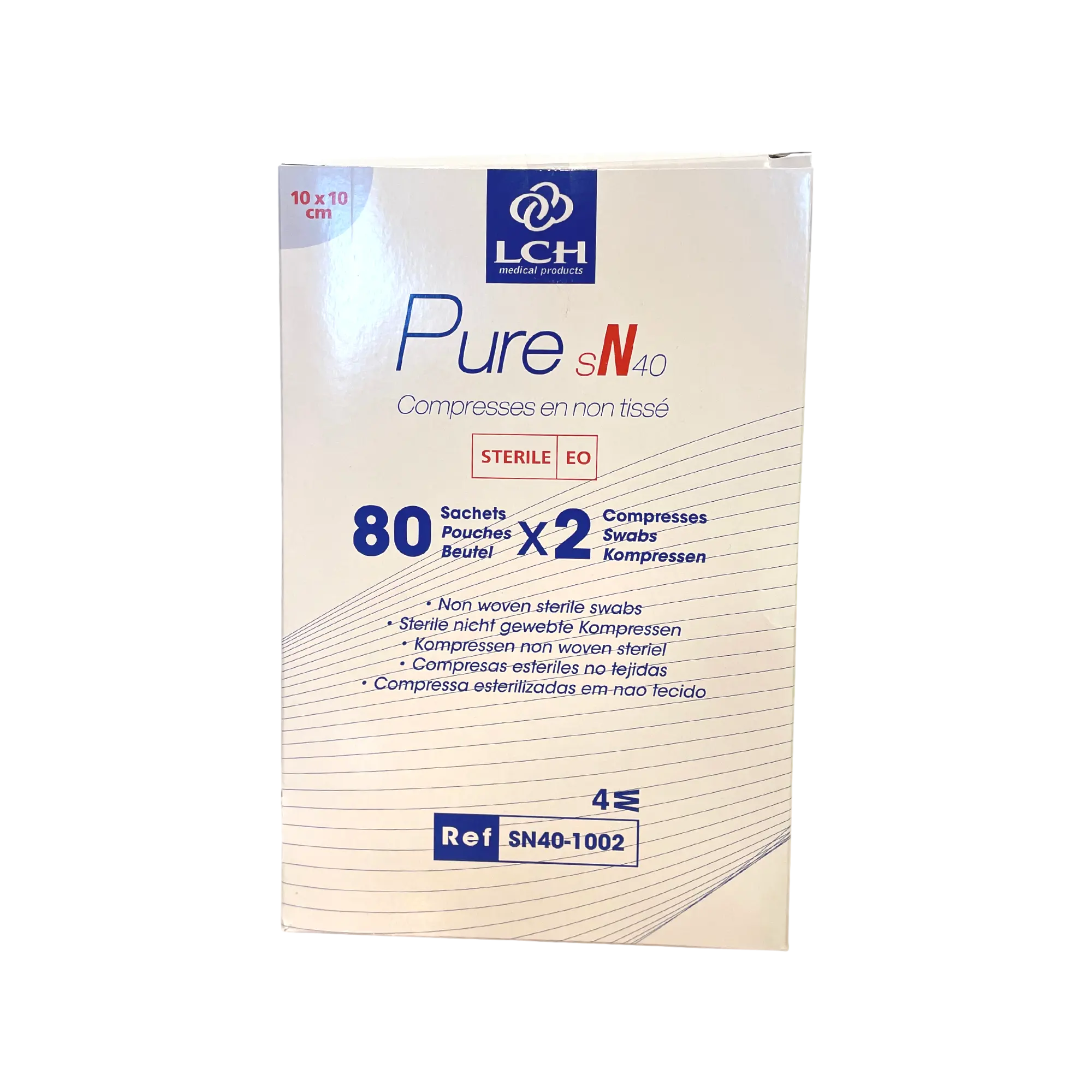 Compresse non-tissée stérile - Pochette de 2 compresses - LCH