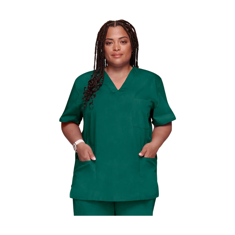 Dax - Tunique col V - Unisexe - Cherokee Cherokee Authentic Workwear  Vert-Chasseur-3XL