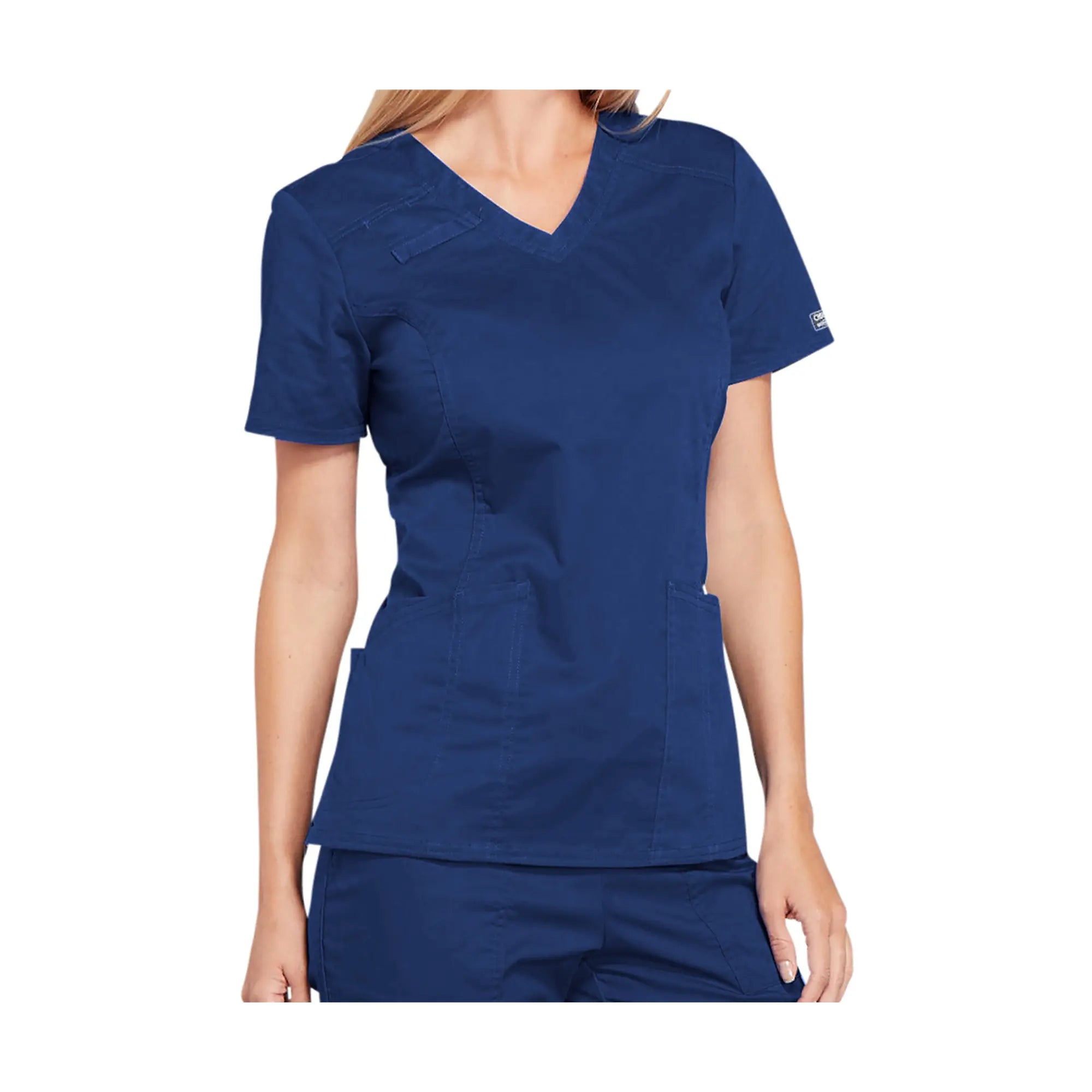 Dunkerque - Tunique col V - Femme - Cherokee Cherokee Authentic Workwear  Bleu-Marine-3XL