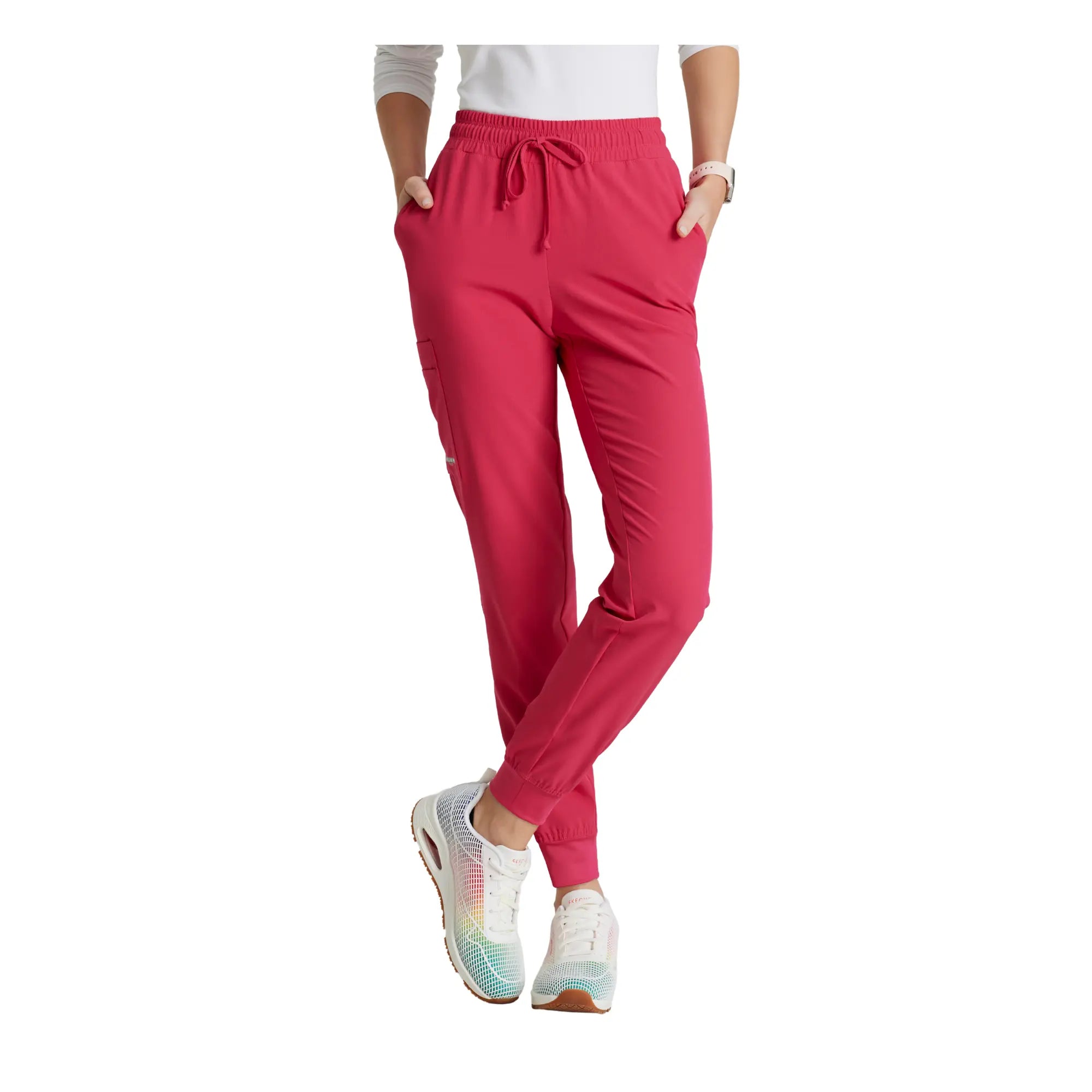 Elym - Jogging avec cordon de serrage - Femme - Skechers SKECHERS Rose Fluo / XL