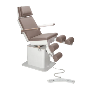 Fauteuil de pédicurie - MOON - Relevage électrique - Filaire - Ruck My Podologie Muscade-3-moteurs-Blanc