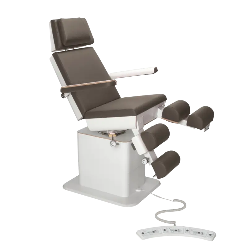 Fauteuil de pédicurie - MOON - Relevage électrique - Filaire - Ruck My Podologie Expresso-3-moteurs-Blanc