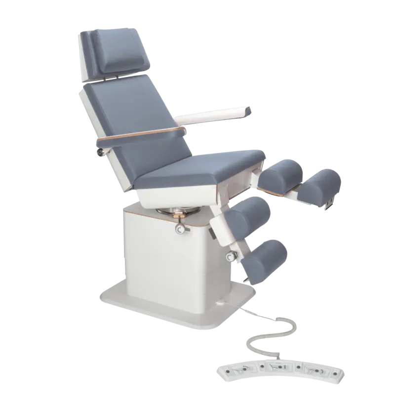 Fauteuil de pédicurie - MOON - Relevage électrique - Filaire - Ruck My Podologie Océan-3-moteurs-Blanc