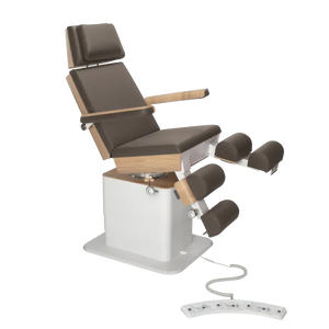 Fauteuil de pédicurie - MOON - Relevage électrique - Filaire - Ruck My Podologie Expresso-3-moteurs-Chêne