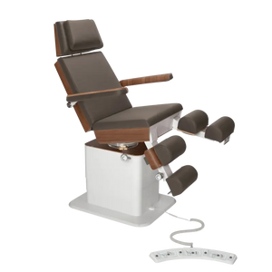 Fauteuil de pédicurie - MOON - Relevage électrique - Filaire - Ruck My Podologie Expresso-3-moteurs-Noyer