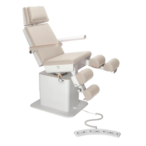 Fauteuil de pédicurie - MOON - Relevage électrique - Filaire - Ruck My Podologie Naturel-5-moteurs-Blanc