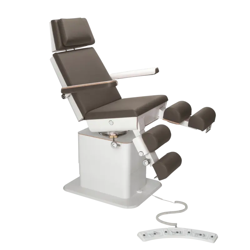 Fauteuil de pédicurie - MOON - Relevage électrique - Filaire - Ruck My Podologie Expresso-5-moteurs-Blanc