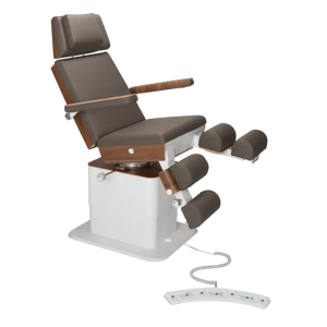 Fauteuil de pédicurie - MOON - Relevage électrique - Filaire - Ruck My Podologie Expresso-5-moteurs-Noyer