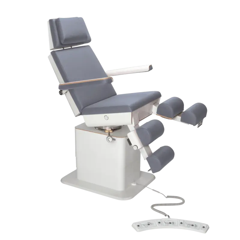 Fauteuil de pédicurie - MOON - Relevage électrique - Filaire - Ruck My Podologie Océan-3-moteurs-2-Blanc