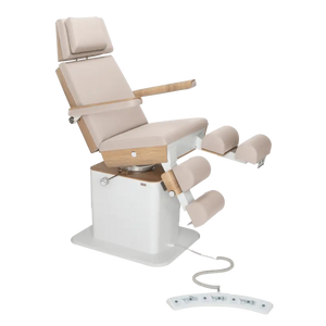 Fauteuil de pédicurie - MOON - Relevage électrique - Filaire - Ruck My Podologie Naturel-3-moteurs-2-Chêne