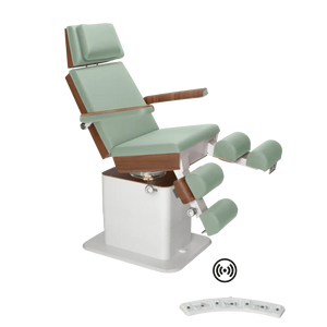 Fauteuil de pédicurie - MOON - Relevage électrique - Wifi - Ruck My Podologie  Sauge-3-moteurs-Noyer