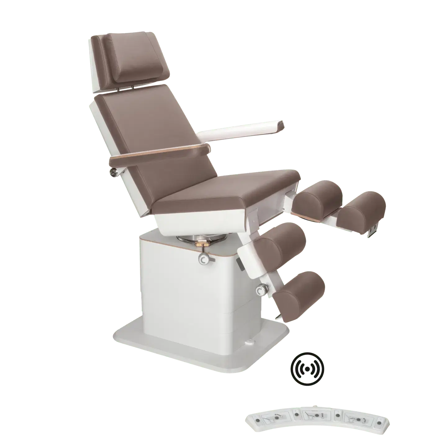 Fauteuil de pédicurie - MOON - Relevage électrique - Wifi - Ruck My Podologie  Muscade-3-moteurs-Blanc