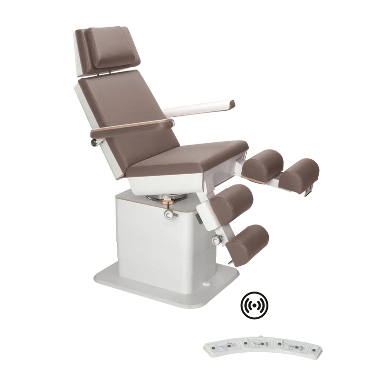 Fauteuil de pédicurie - MOON - Relevage électrique - Wifi - Ruck My Podologie  Muscade-3-moteurs-Blanc