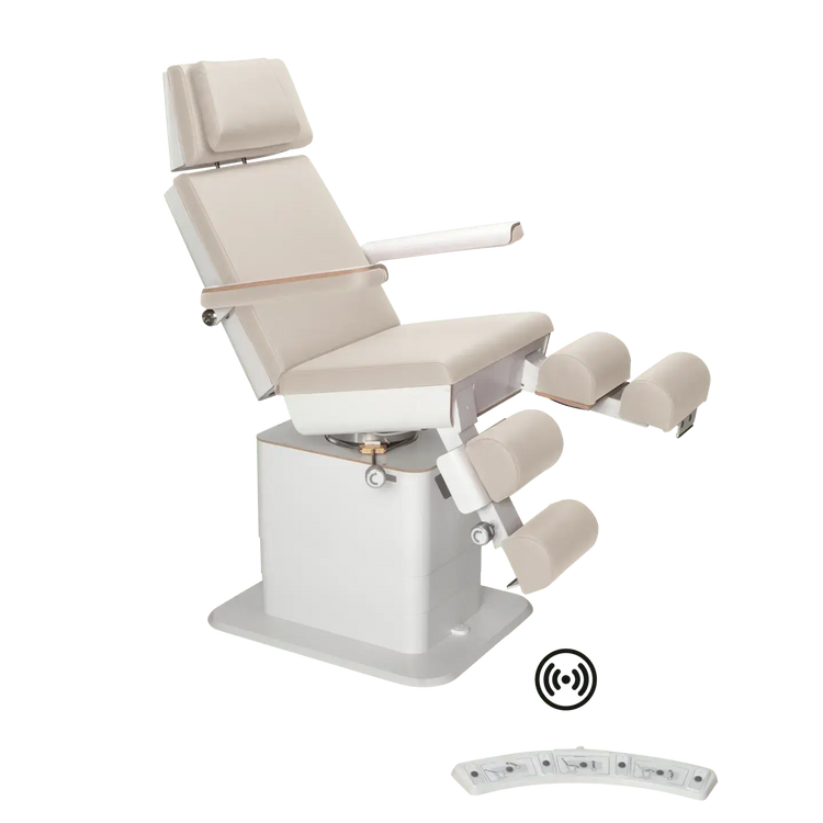 Fauteuil de pédicurie - MOON - Relevage électrique - Wifi - Ruck My Podologie  Naturel-3-moteurs-Blanc