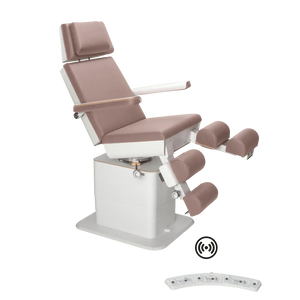 Fauteuil de pédicurie - MOON - Relevage électrique - Wifi - Ruck My Podologie  Taupe-3-moteurs-Blanc