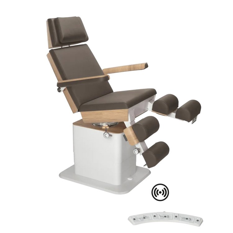 Fauteuil de pédicurie - MOON - Relevage électrique - Wifi - Ruck My Podologie  Expresso-3-moteurs-Chêne