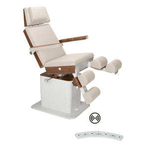Fauteuil de pédicurie - MOON - Relevage électrique - Wifi - Ruck My Podologie  Naturel-3-moteurs-2-Noyer