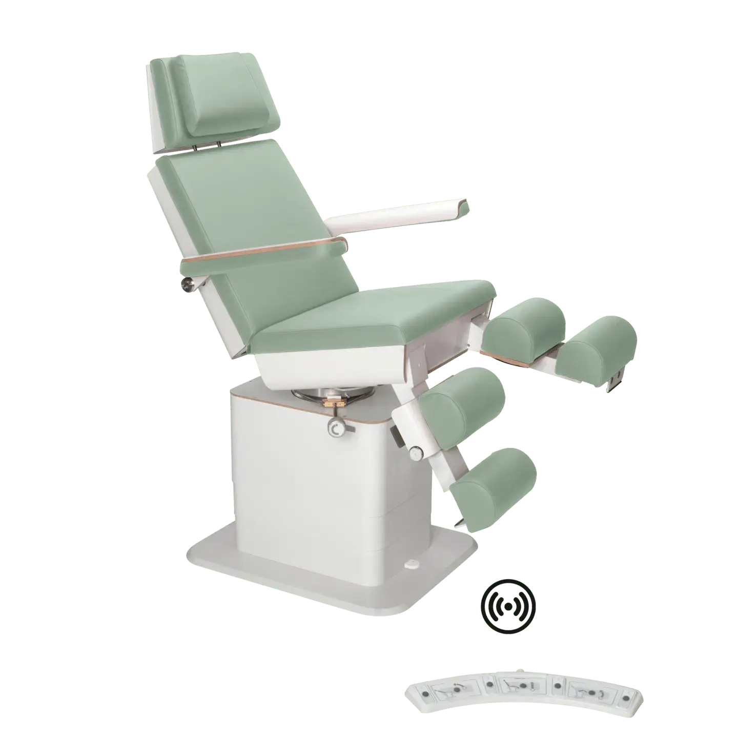 Fauteuil de pédicurie - MOON - Relevage électrique - Wifi - Ruck My Podologie  Sauge-3-moteurs-2-Blanc