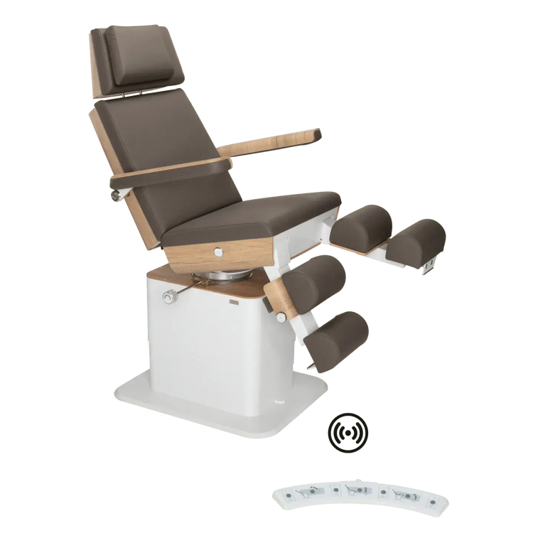 Fauteuil de pédicurie - MOON - Relevage électrique - Wifi - Ruck My Podologie  Expresso-3-moteurs-2-Chêne