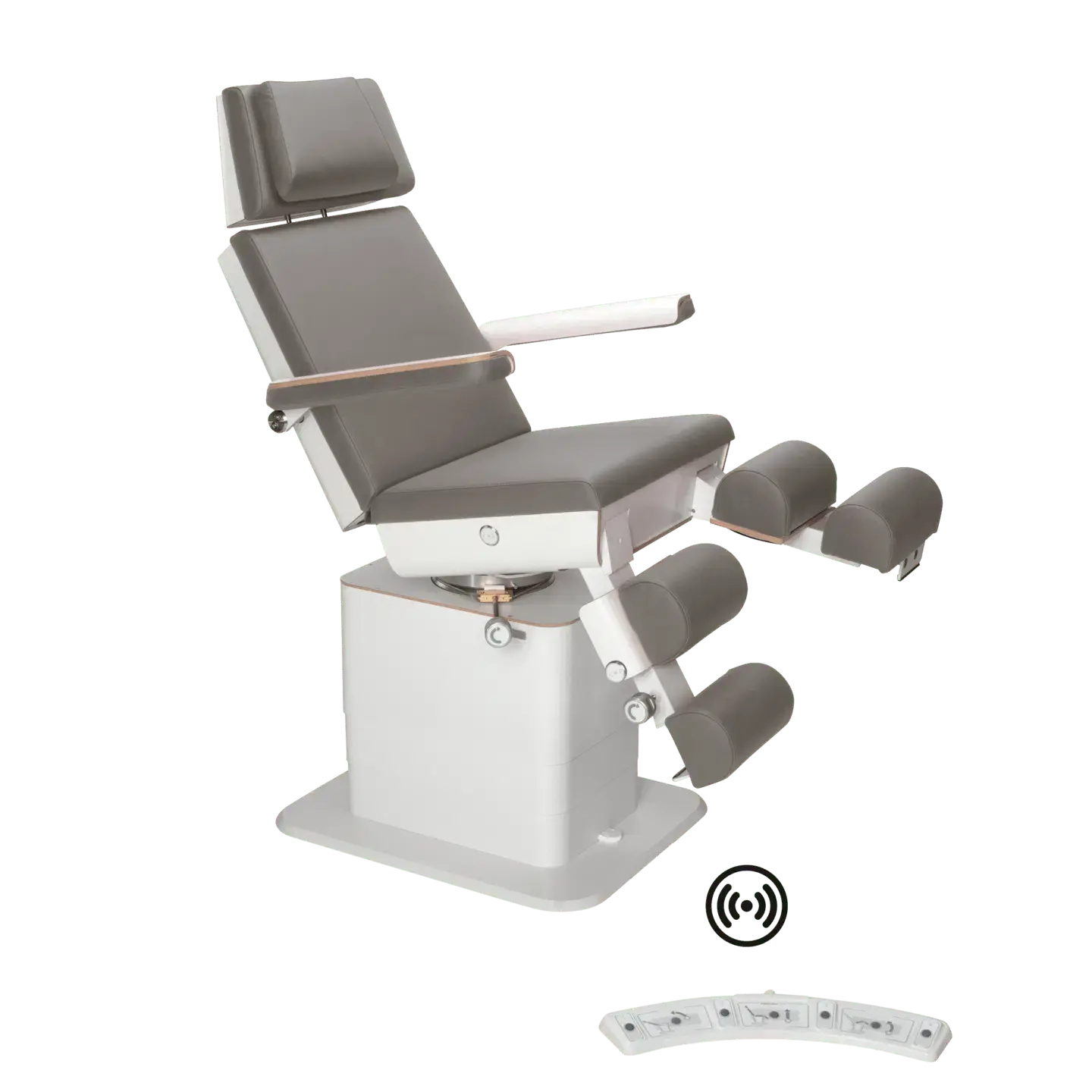 Fauteuil de pédicurie - MOON - Relevage électrique - Wifi - Ruck My Podologie  Pierre-5-moteurs-Blanc