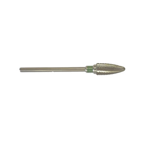 Fraise E5275 Carbure de tungstène forme ovoïde - Abrasion des ongles épais et onychogryphose - Denture hélicoïdale standard -