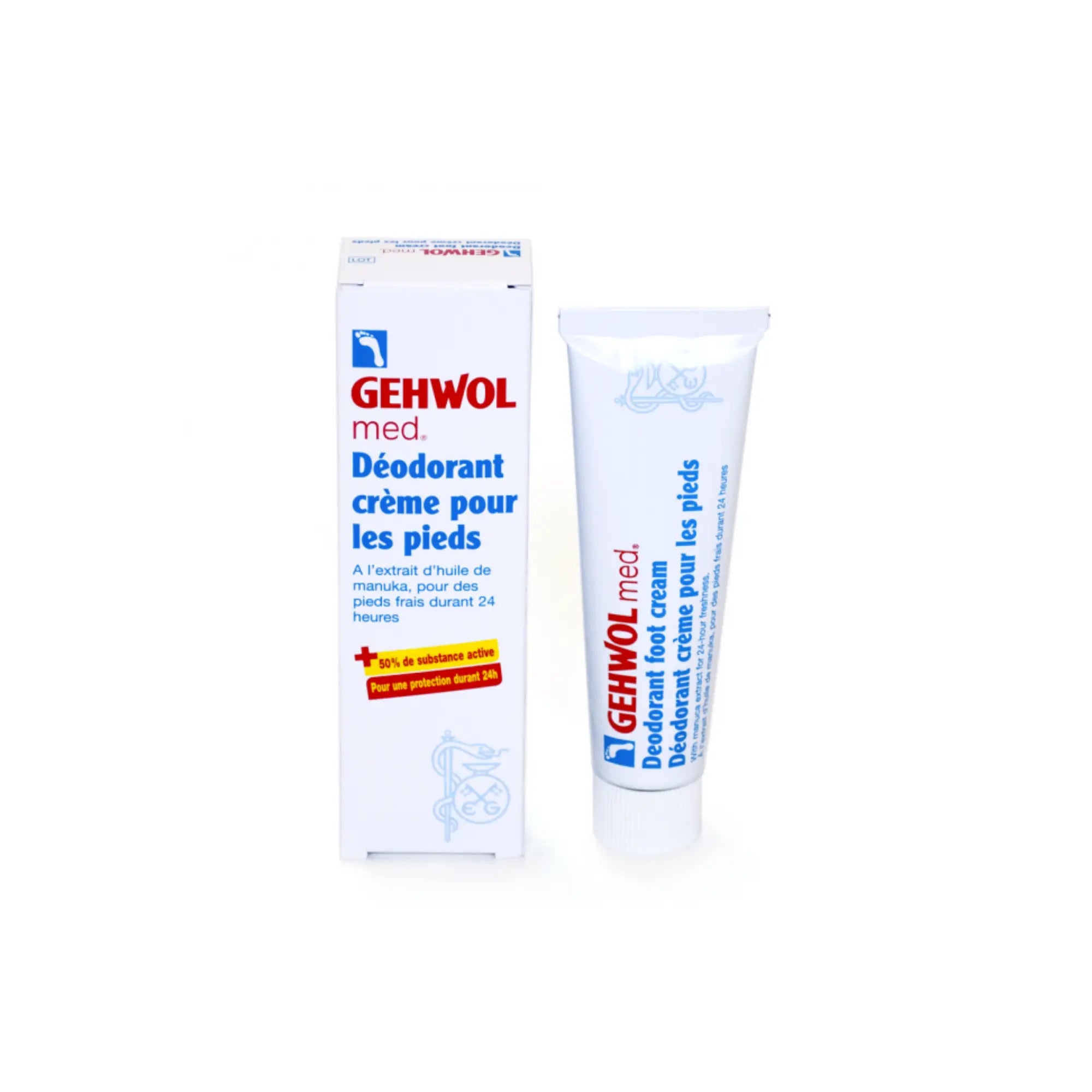 Gehwol - Crème déodorante pour les pieds - 1 tube de 75 ml