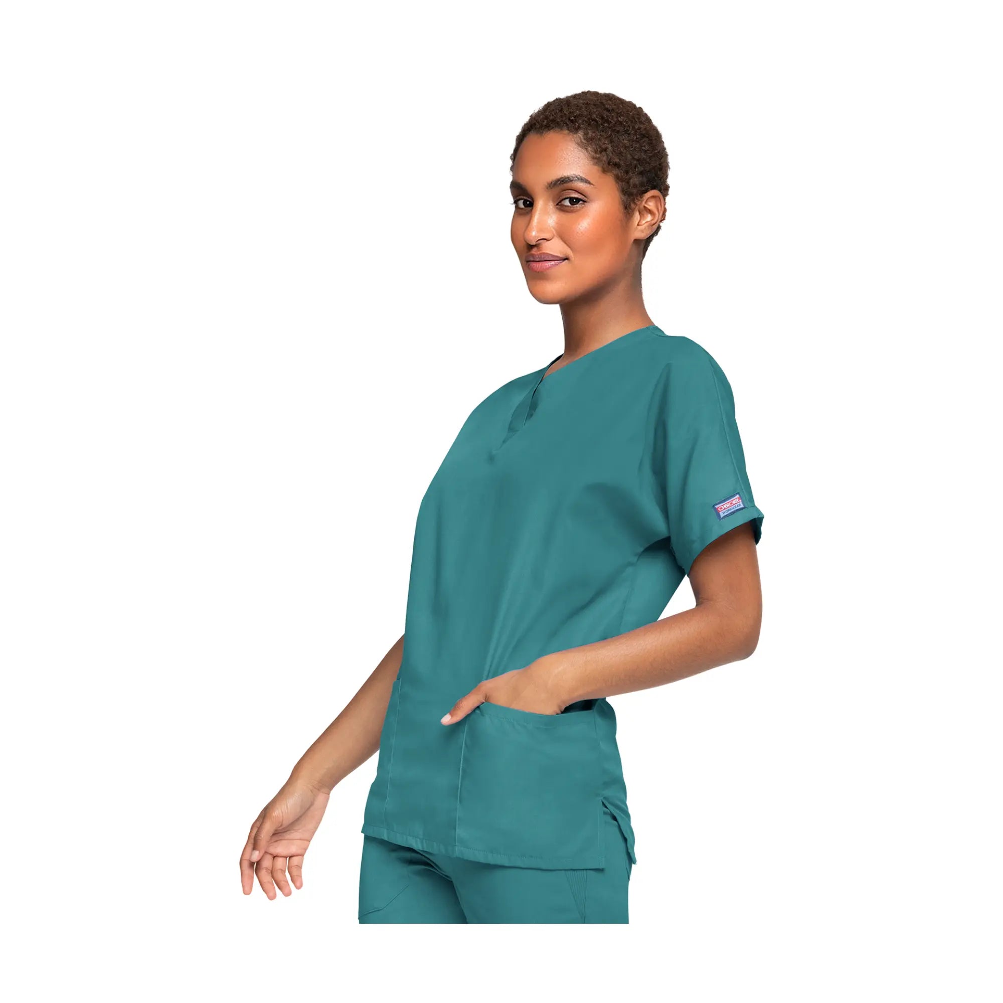 Guéthary - Tunique médicale - Col V - Manches courtes - Femme - Cherokee - Couleur 1 Cherokee Authentic Workwear