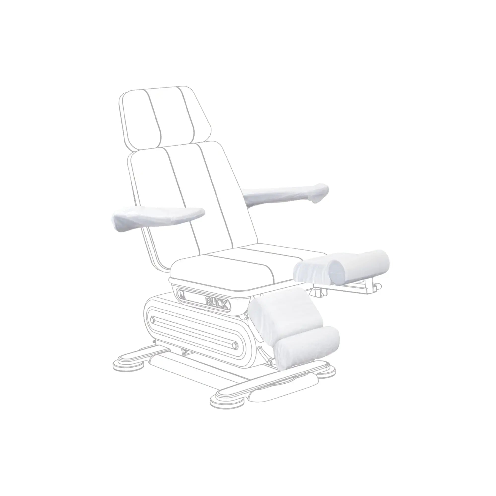 Housse de protection jetable - Pour appuis-mollets - Fauteuil Stella 3s et Moon - Ruck Ruck