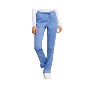 Le Mans - Pantalon droit taille moyenne avec cordon de serrage - Femme - Cherokee Cherokee Authentic Workwear Bleu-Ciel-XXXL