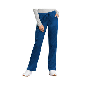 Le Mans - Pantalon droit taille moyenne avec cordon de serrage - Femme - Cherokee Cherokee Authentic Workwear Bleu-Roi-XXXL