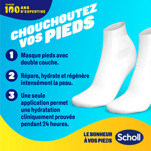 Masque Pieds Nourrissant - Urée 3% - Miel de Manuka - Scholl Scholl