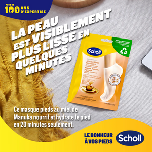 Masque Pieds Nourrissant - Urée 3% - Miel de Manuka - Scholl Scholl