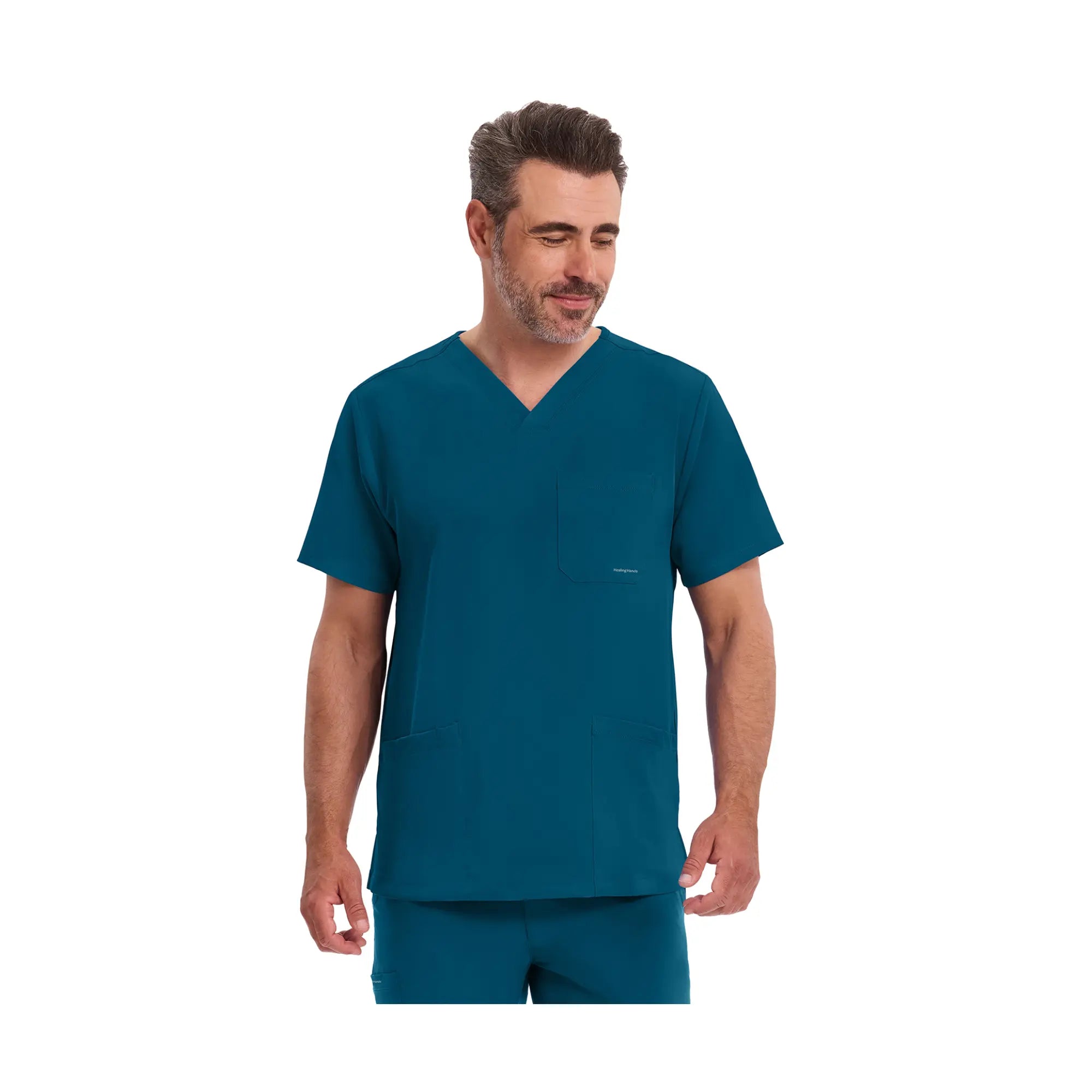 Mathew - Tunique médicale - Col V - Homme - Healing Hands Healing Hands Bleu Canard / 3XL