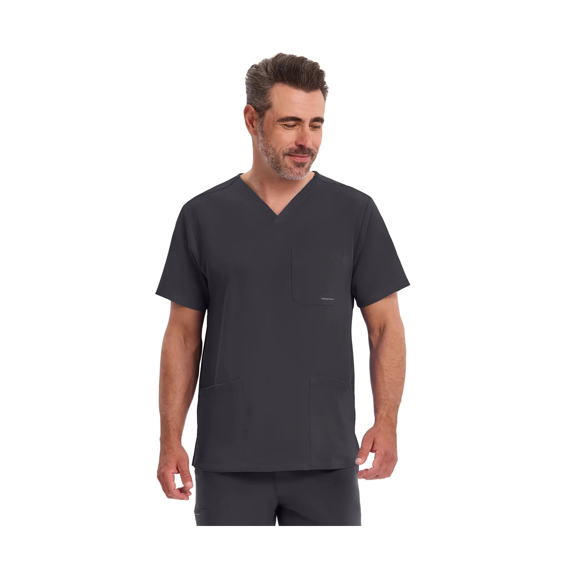 Mathew - Tunique médicale - Col V - Homme - Healing Hands Healing Hands Anthracite / 3XL