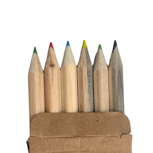 Minis Crayons de Couleur en bois - 6 pièces My Podologie
